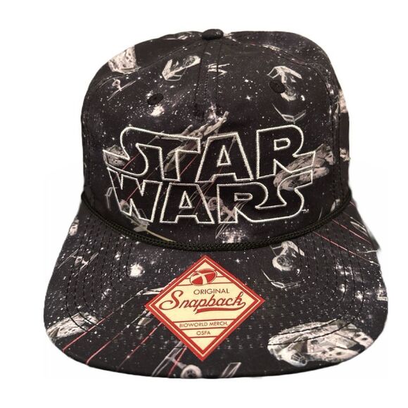 Star Wars VINTAGE Original Snapback Bioworld Merch. rope‎ Trucker Cap - Picture 1 of 3